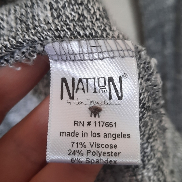 Nation LTD Gray Cardigan Sweater M - Picture 5 of 6